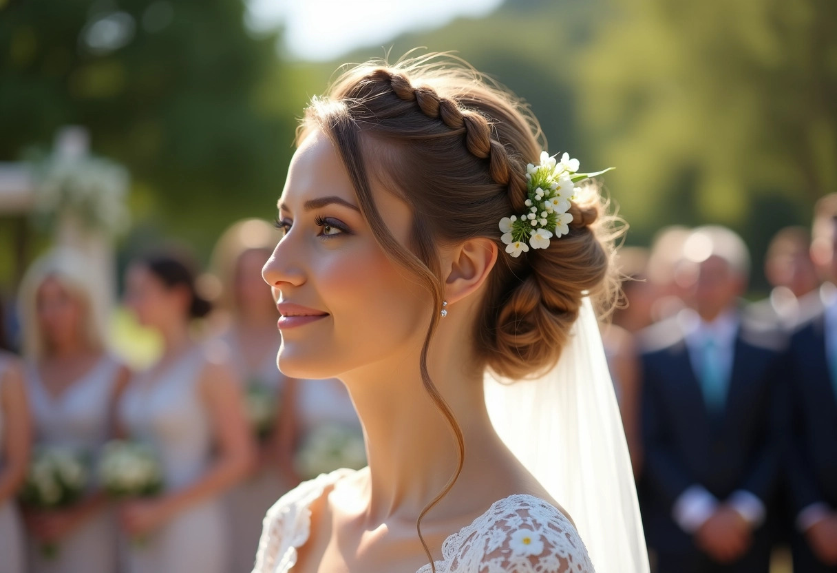 coiffure mariage tresse